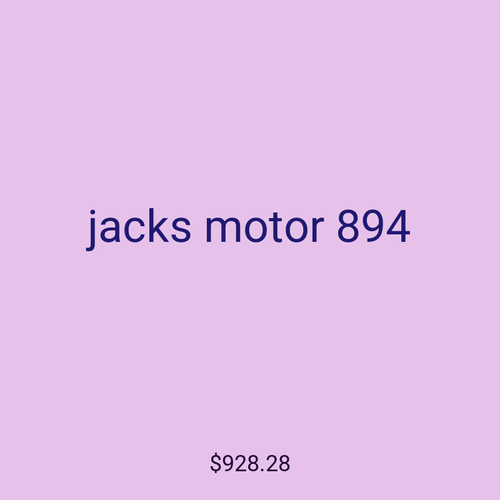 jacks motor 894