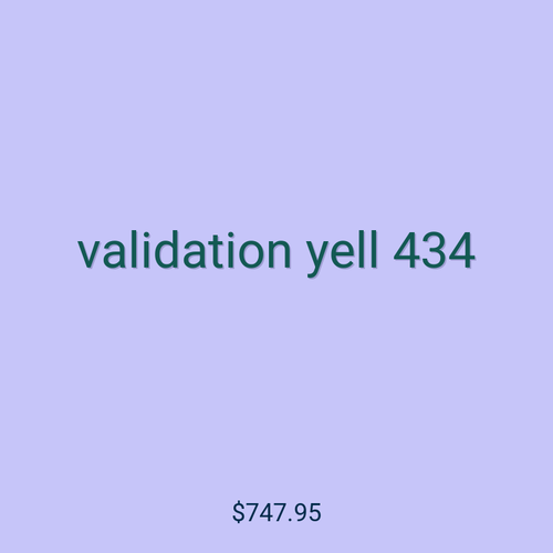 validation yell 434