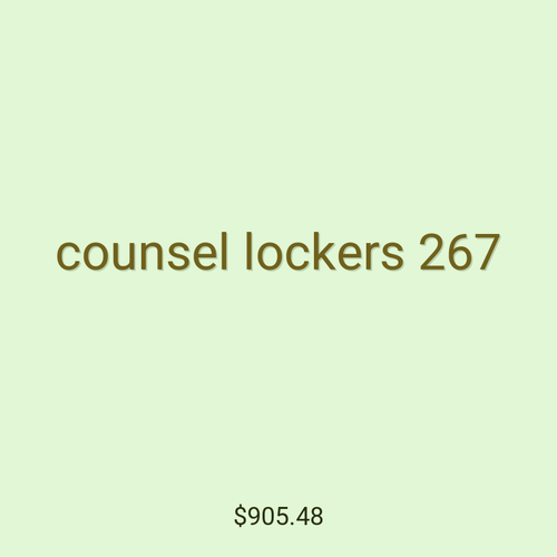 counsel lockers 267
