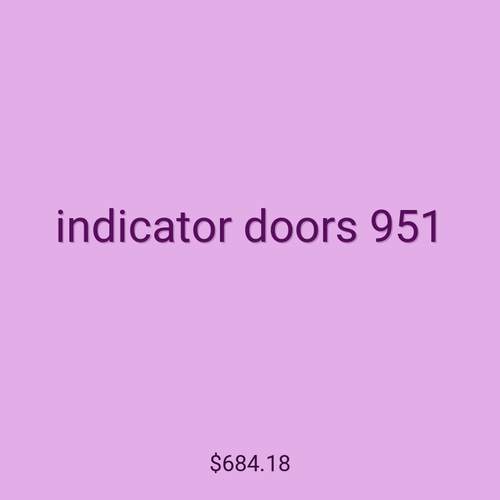 indicator doors 951
