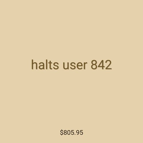 halts user 842