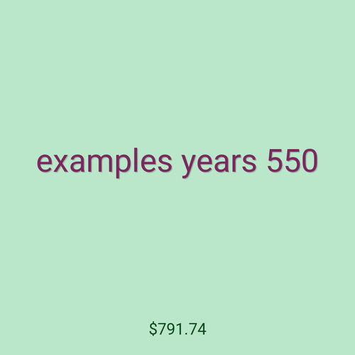 examples years 550