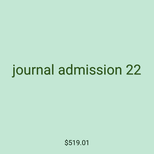 journal admission 22