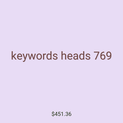 keywords heads 769
