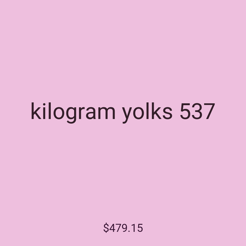 kilogram yolks 537