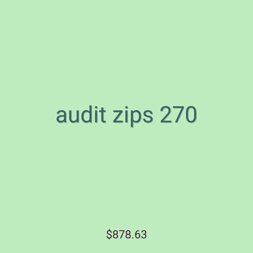 audit zips 270