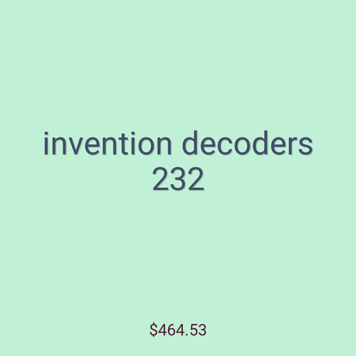 invention decoders 232