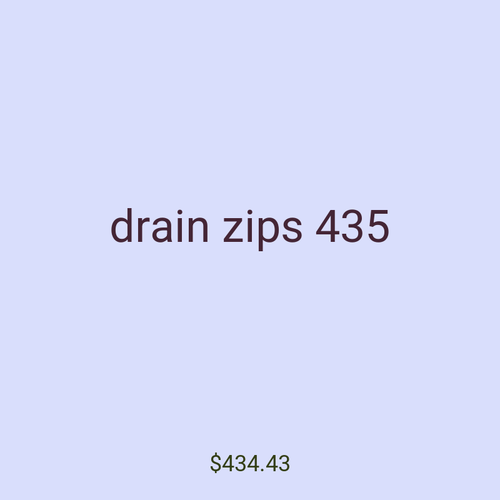 drain zips 435