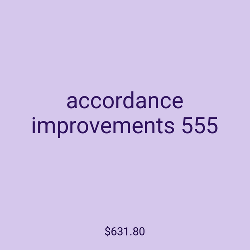 accordance improvements 555