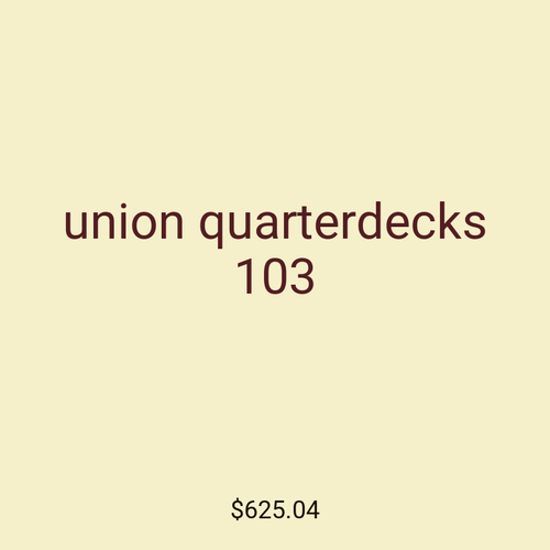 union quarterdecks 103