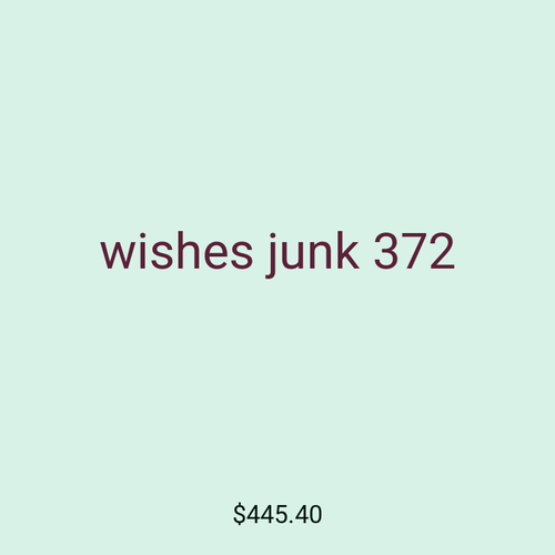 wishes junk 372