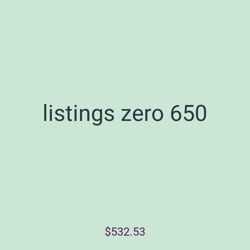 listings zero 650