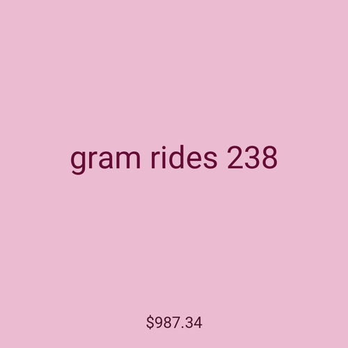 gram rides 238