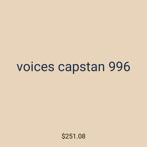 voices capstan 996