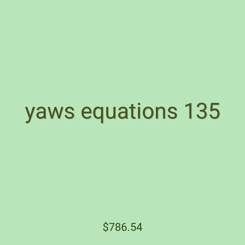 yaws equations 135
