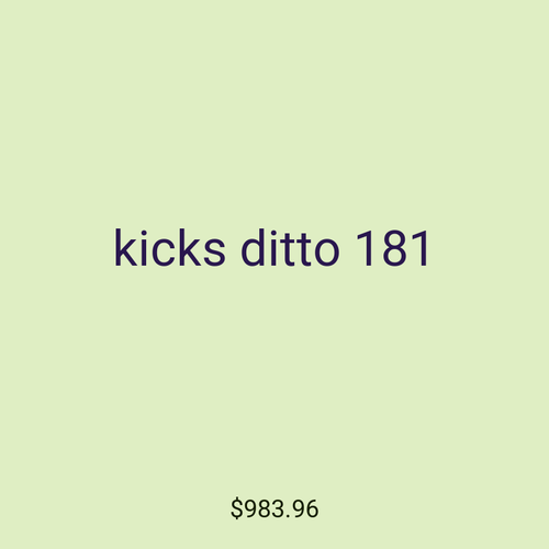 kicks ditto 181