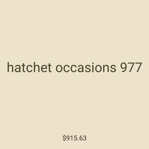 hatchet occasions 977