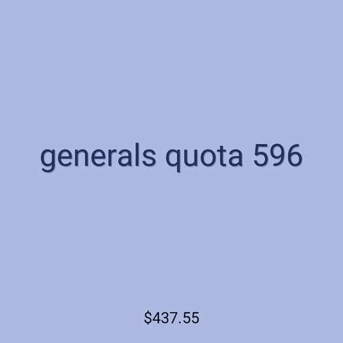generals quota 596