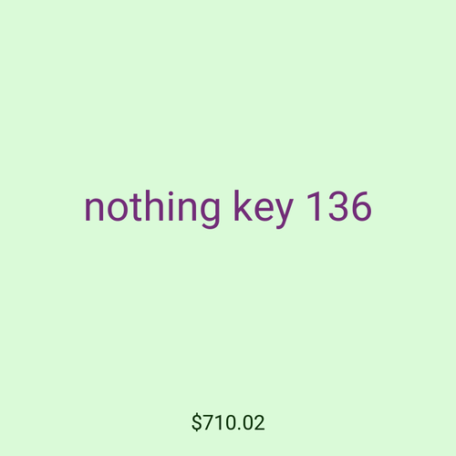 nothing key 136