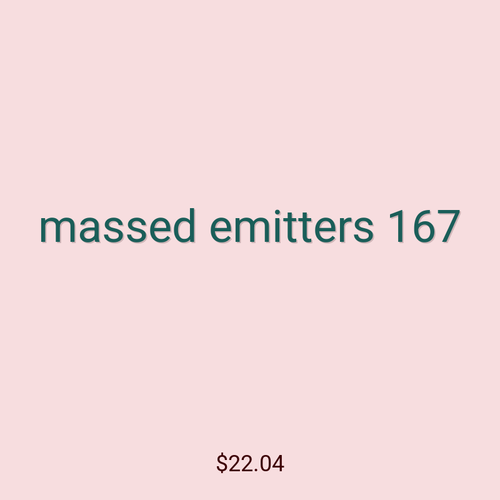 massed emitters 167