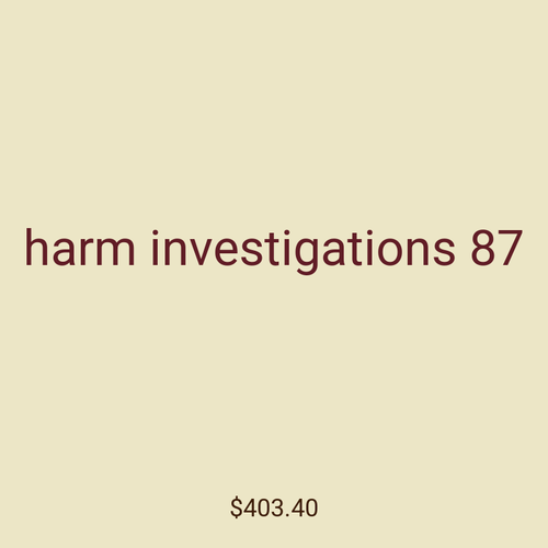 harm investigations 87