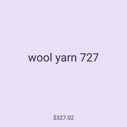 wool yarn 727