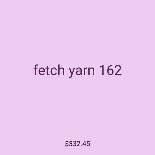 fetch yarn 162