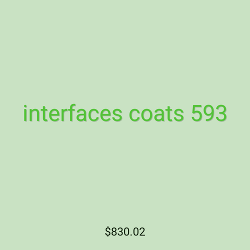 interfaces coats 593