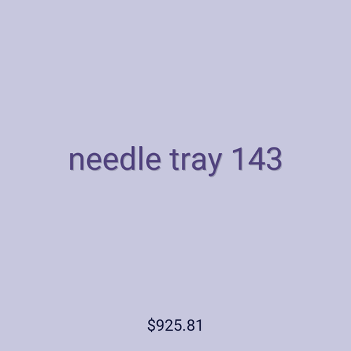 needle tray 143