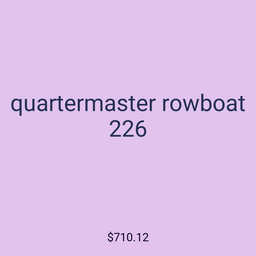 quartermaster rowboat 226
