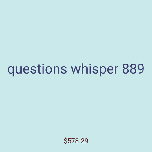 questions whisper 889
