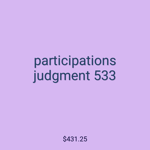 participations judgment 533