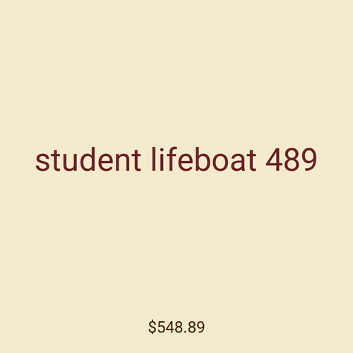 student lifeboat 489