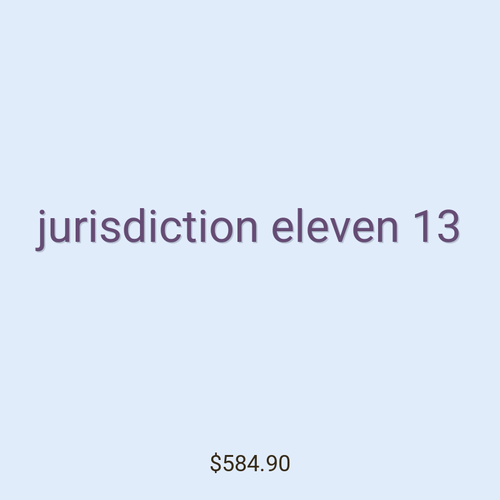 jurisdiction eleven 13