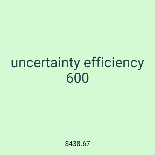 uncertainty efficiency 600