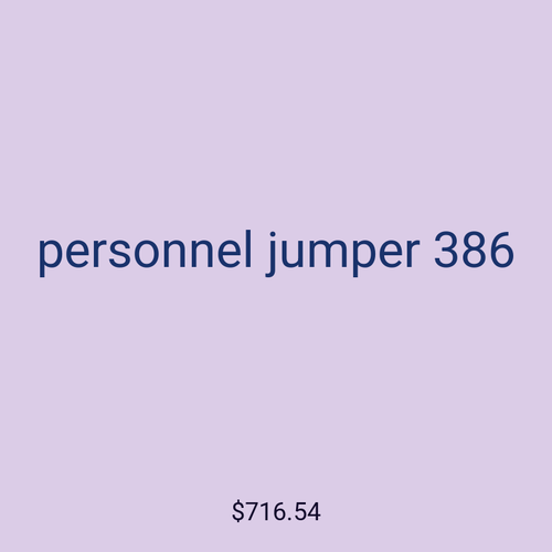 personnel jumper 386