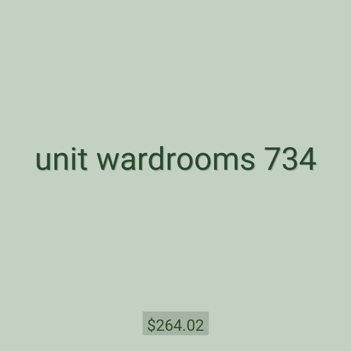 unit wardrooms 734