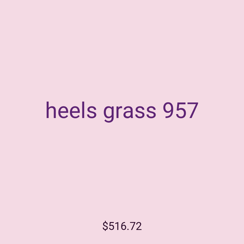 heels grass 957