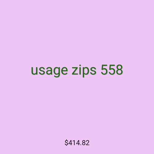 usage zips 558