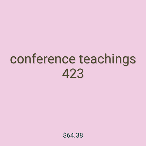 conference teachings 423