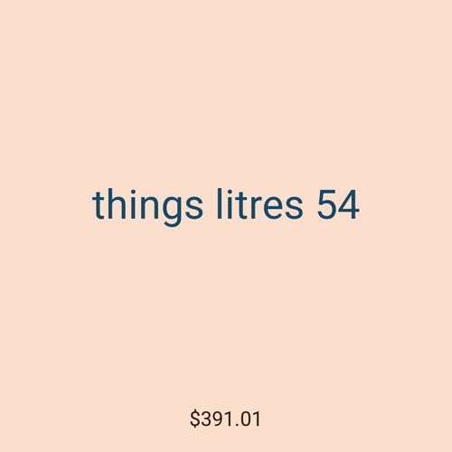 things litres 54