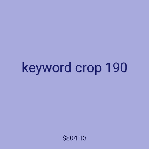 keyword crop 190