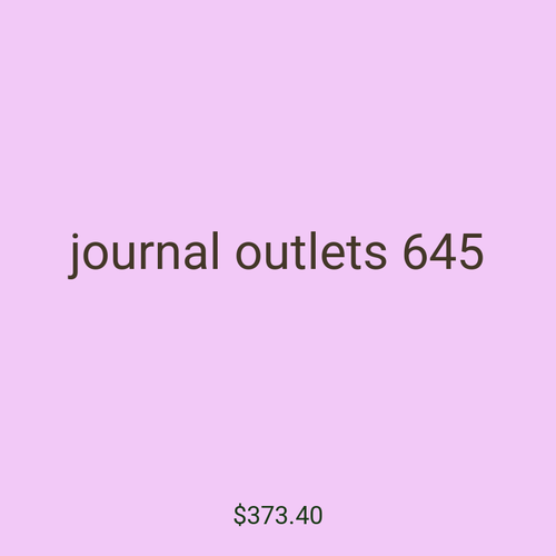 journal outlets 645