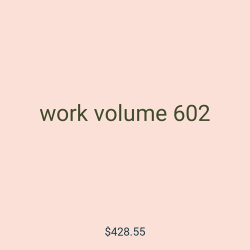 work volume 602