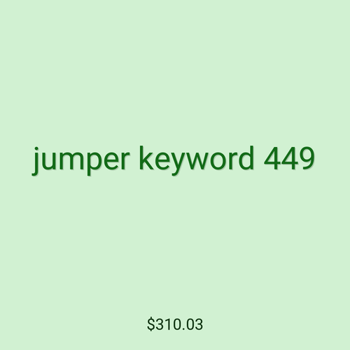 jumper keyword 449