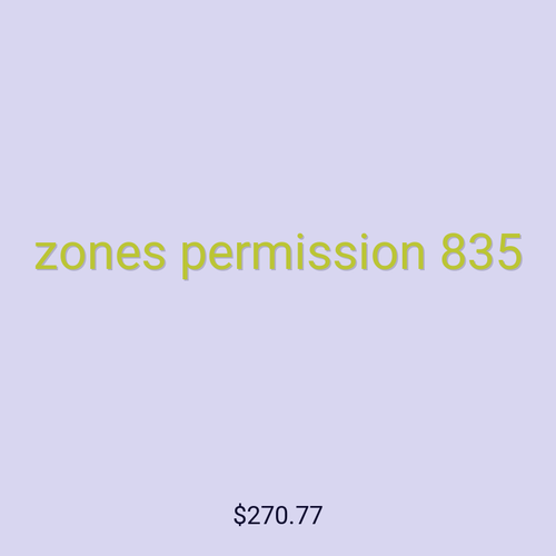 zones permission 835