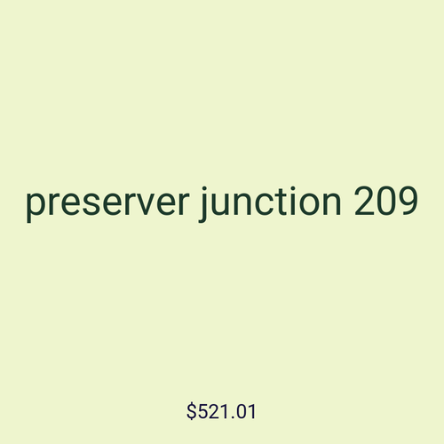 preserver junction 209