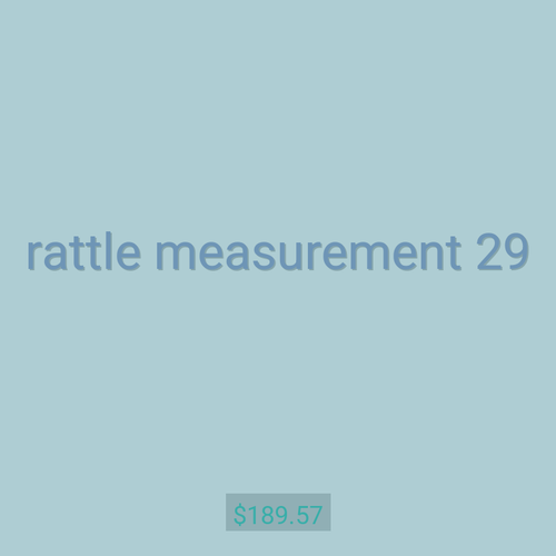 rattle measurement 29