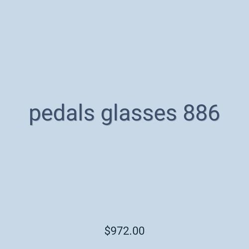 pedals glasses 886