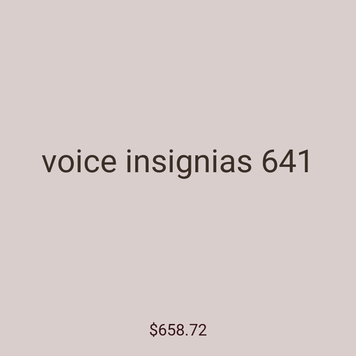 voice insignias 641